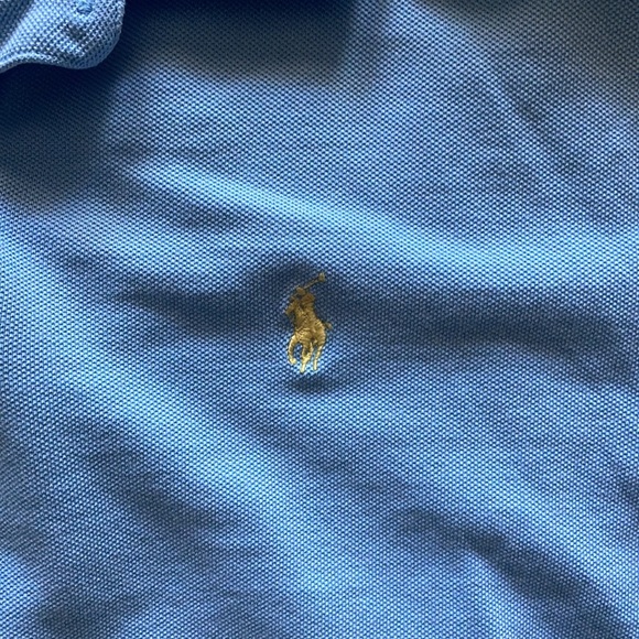 Ralph Lauren Men's Polo Shirt | Tailored Fit | Blue - Picture 2 of 3